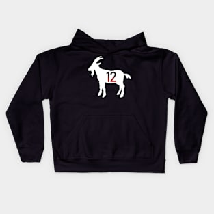 GOAT 12 GREATEST OF ALL TIME - GOAT GIFTS Kids Hoodie